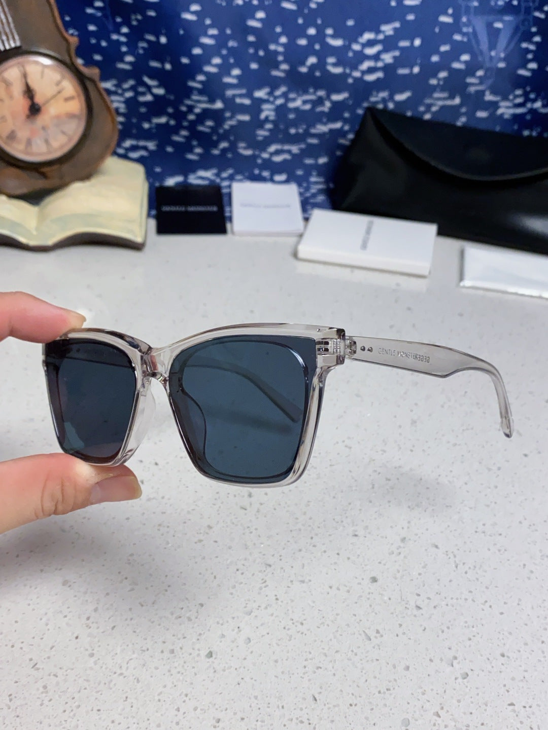 Gentle Monster GEGEN Square Blue Lens Sunglasses for Men & Women - 466380 - detail image 6