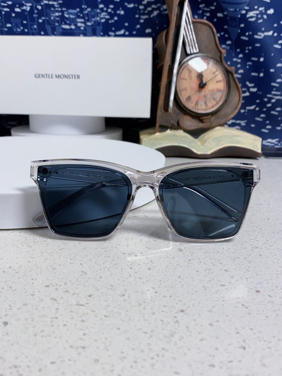 Gentle Monster GEGEN Square Blue Lens Sunglasses for Men & Women - 466380 - detail image 10