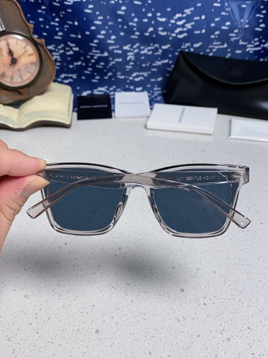 Gentle Monster GEGEN Square Blue Lens Sunglasses for Men & Women - 466380 - detail image 5