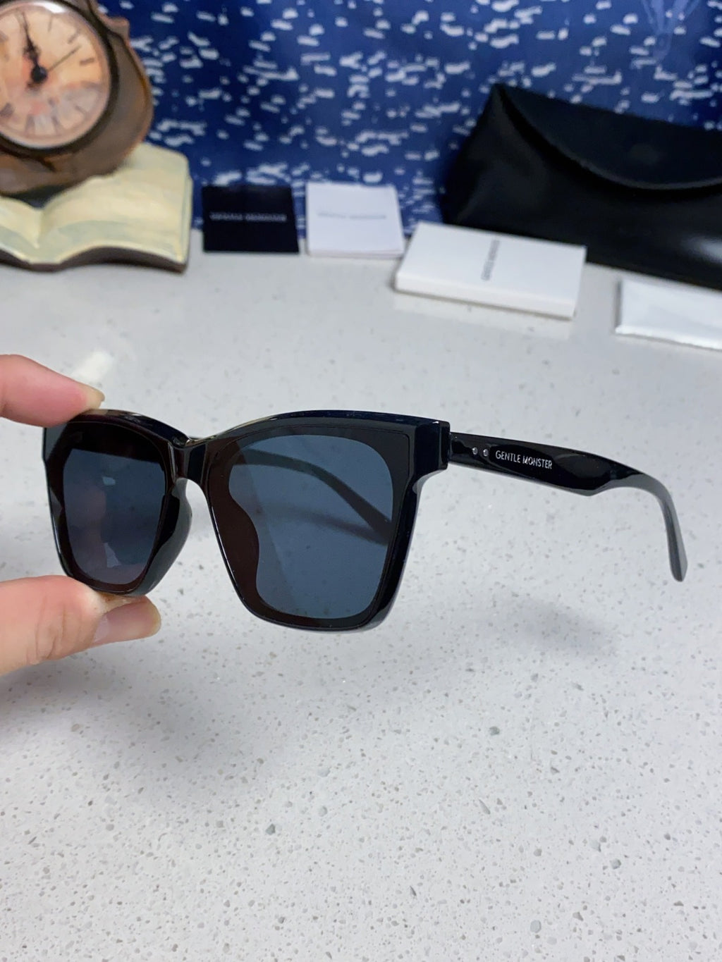 Gentle Monster GEGEN Square Black Lens Sunglasses for Men & Women - detail image 6