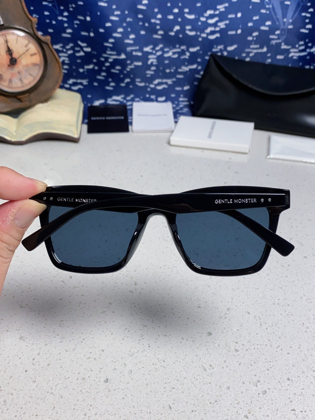 Gentle Monster GEGEN Square Black Lens Sunglasses for Men & Women - detail image 5