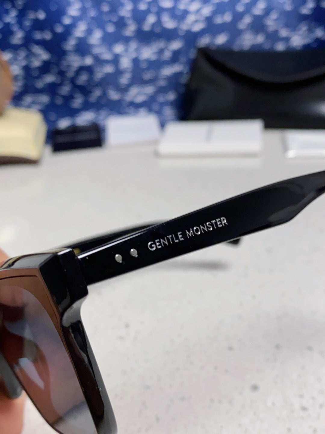 Gentle Monster GEGEN Square Black Lens Sunglasses for Men & Women - detail image 7