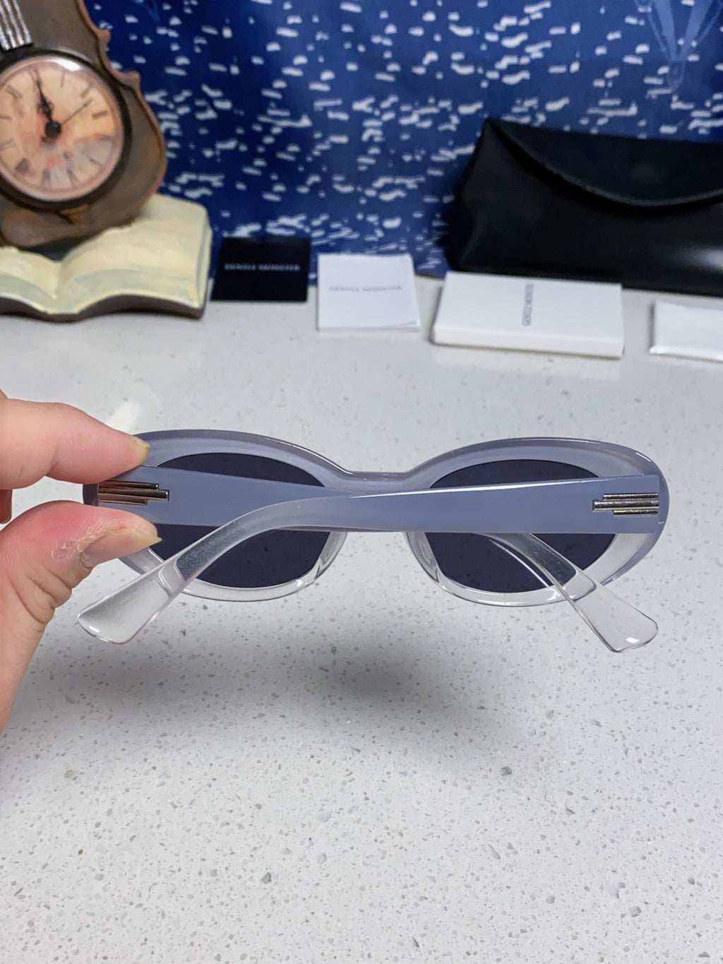 Gentle Monster Polarized Oval Silver Lens Sunglasses for Men - 466385 - detail image 5