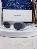 Gentle Monster Polarized Oval Silver Lens Sunglasses for Men - 466385