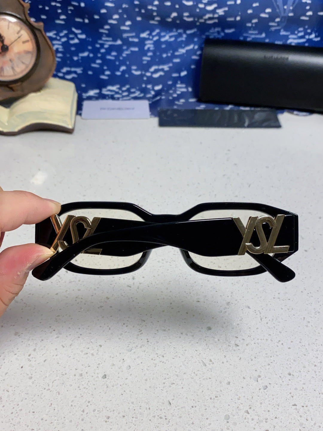 Saint Laurent Round Silver Lens Sunglasses for Men & Women - 465449 - detail image 5