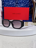 Saint Laurent Round Silver Lens Sunglasses for Men & Women