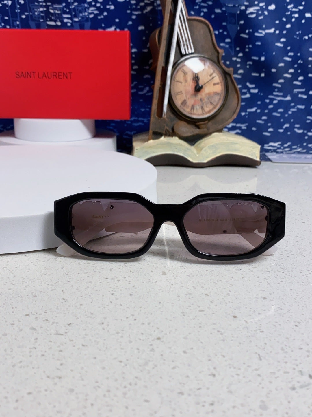 Saint Laurent Round Silver Lens Sunglasses for Men & Women - detail image 9