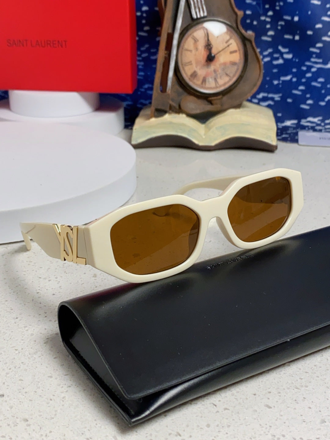Saint Laurent Round Brown Lens Sunglasses for Men & Women - 465451 - detail image 10