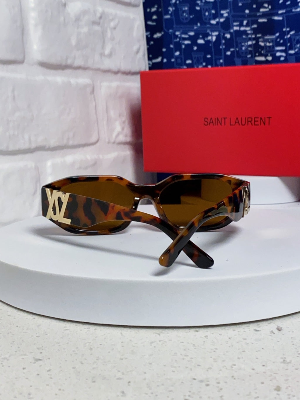 Saint Laurent Round Brown Lens Sunglasses for Men & Women - detail image 3