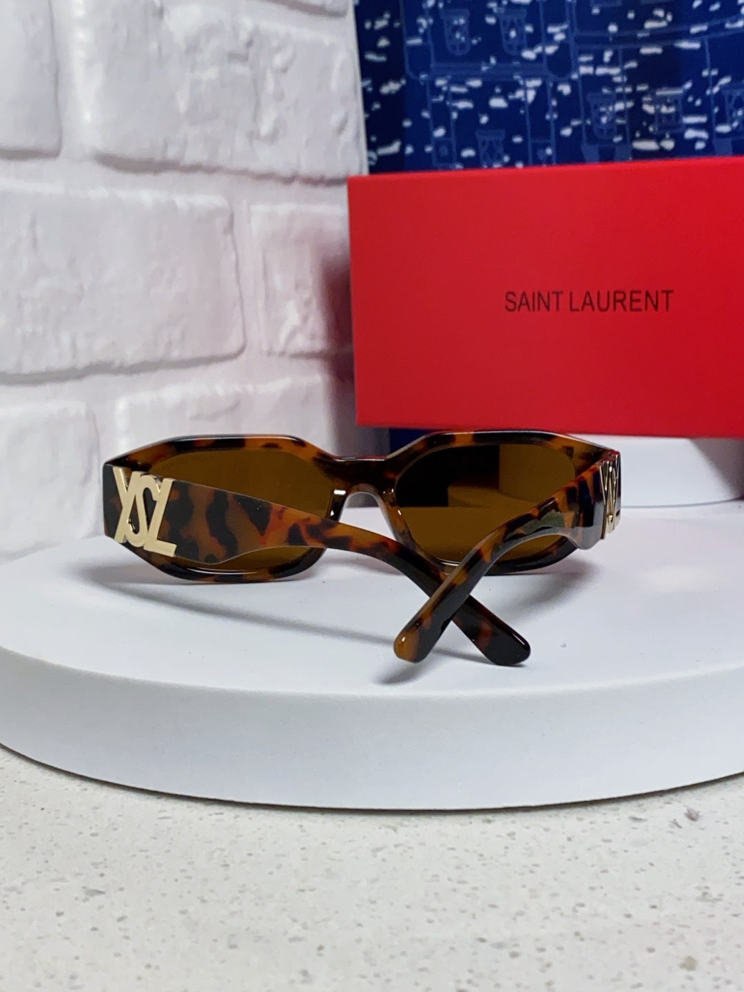 Saint Laurent Round Brown Lens Sunglasses for Men & Women - detail image 3
