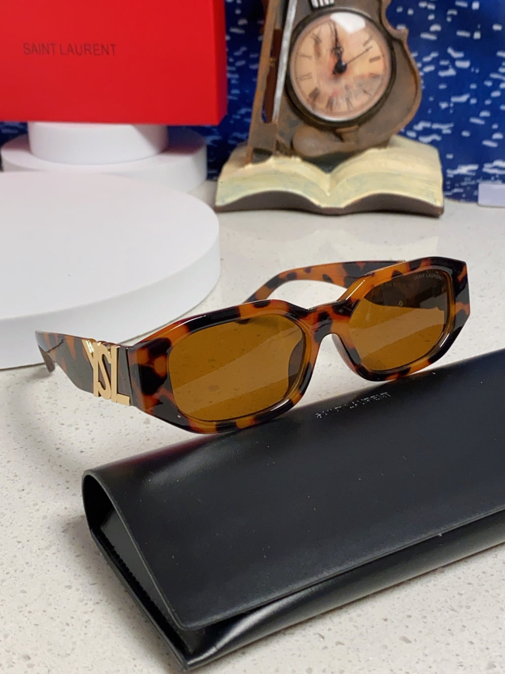 Saint Laurent Round Brown Lens Sunglasses for Men & Women - detail image 10