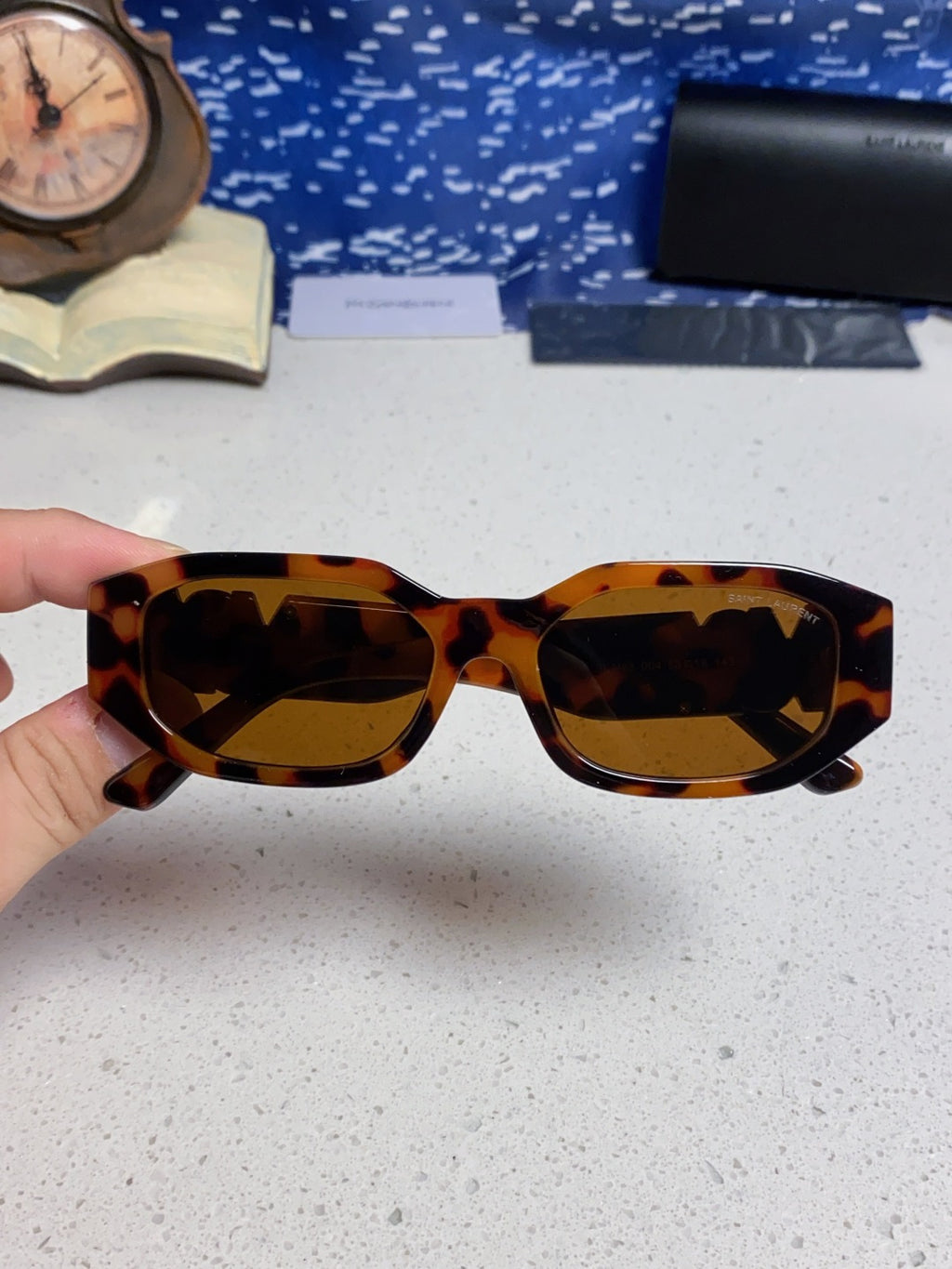 Saint Laurent Round Brown Lens Sunglasses for Men & Women - detail image 4