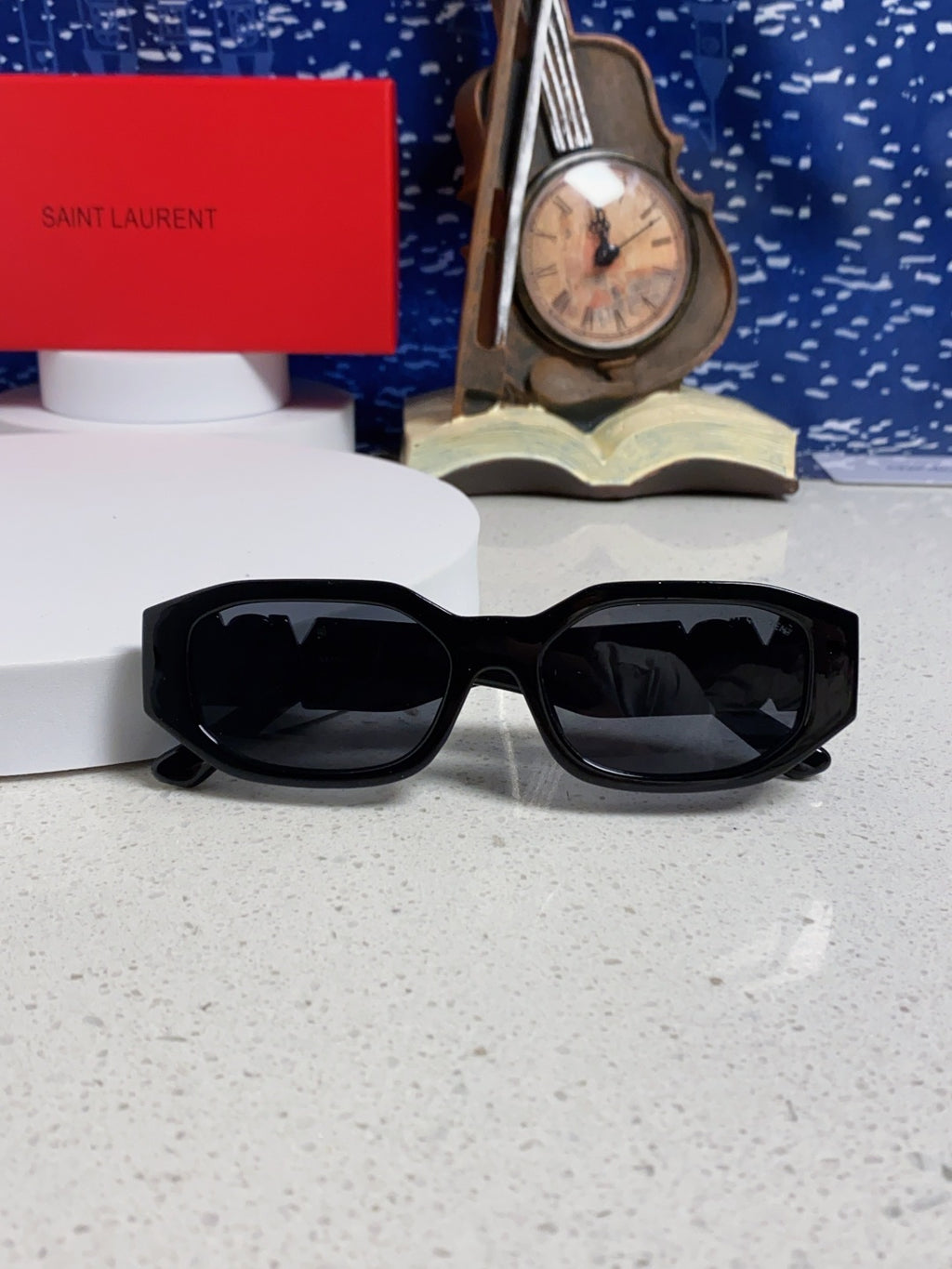 Saint Laurent Round Black Lens Sunglasses for Men & Women - detail image 8