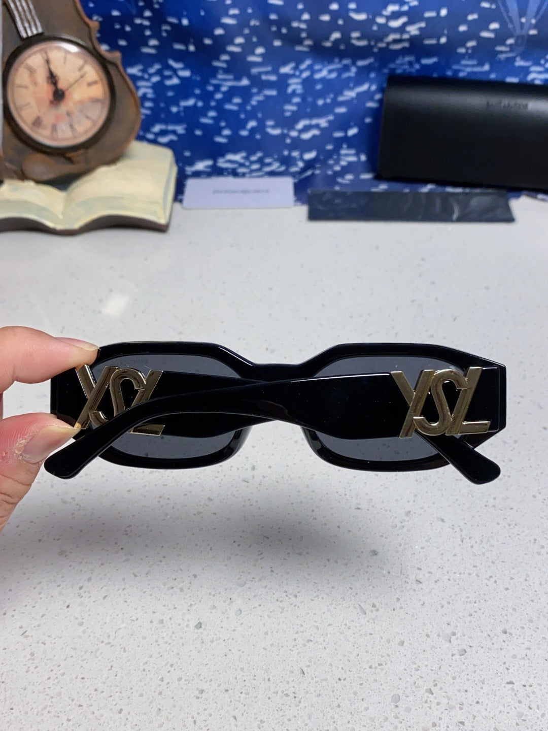 Saint Laurent Round Black Lens Sunglasses for Men & Women - detail image 4