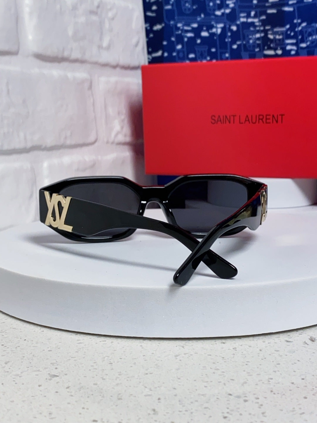 Saint Laurent Round Black Lens Sunglasses for Men & Women - detail image 2