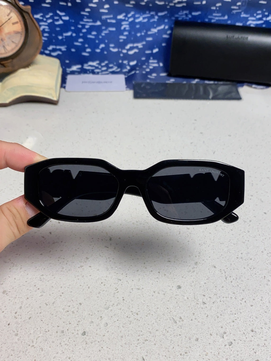 Saint Laurent Round Black Lens Sunglasses for Men & Women - detail image 3