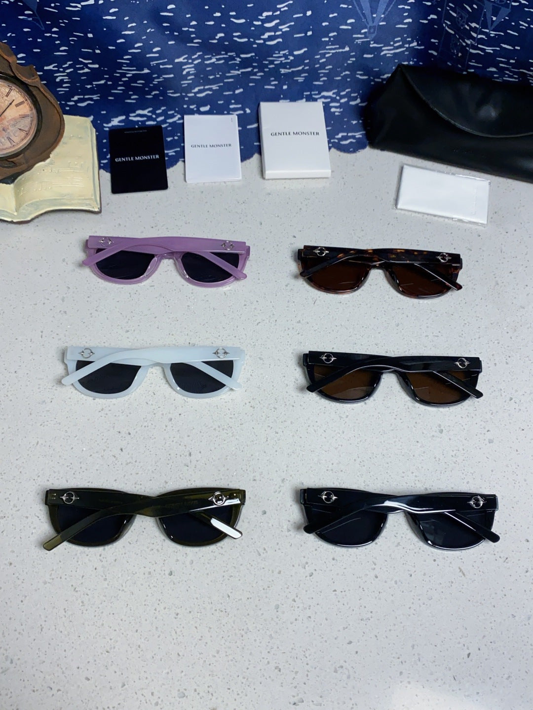 Gentle Monster MONOCHROME Round Brown Lens Sunglasses for Women - detail image 11