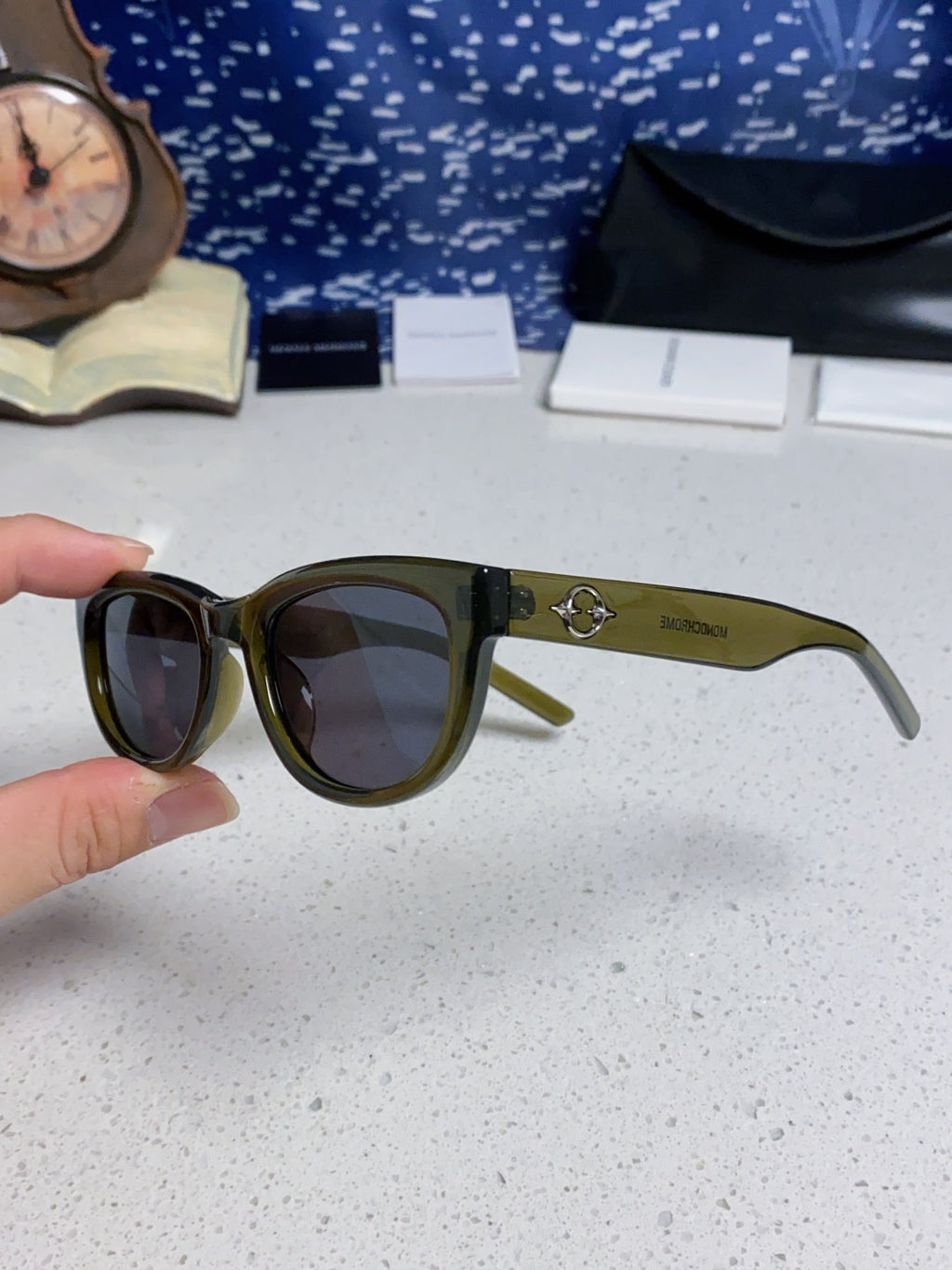 Gentle Monster MONOCHROME Round Black Lens Sunglasses for Women - 158663 - detail image 6