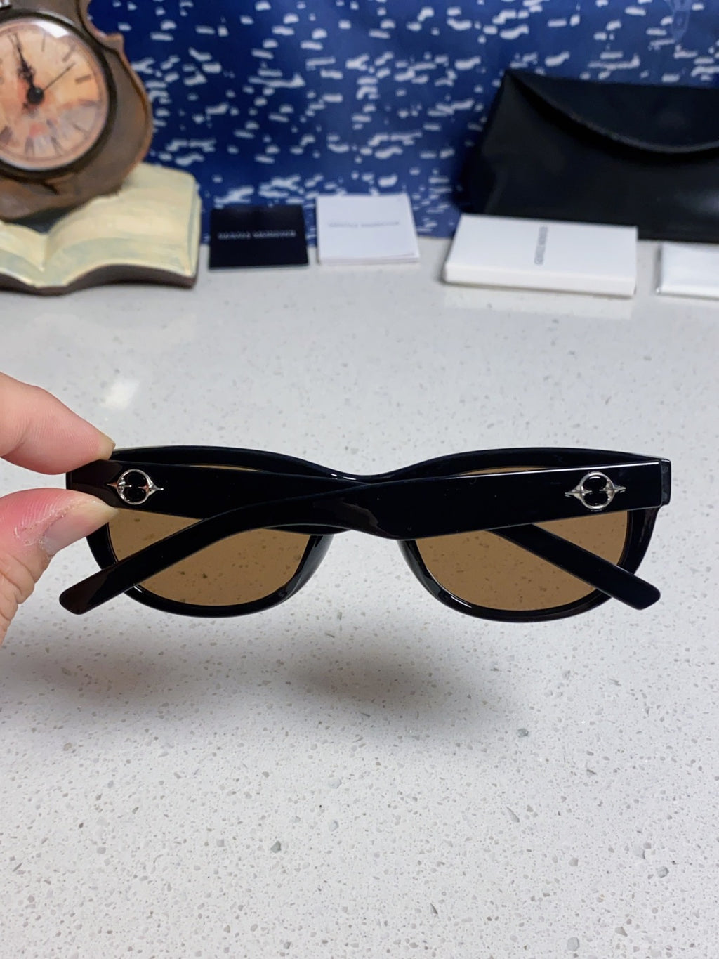 Gentle Monster MONOCHROME Round Brown Lens Sunglasses for Women - detail image 5