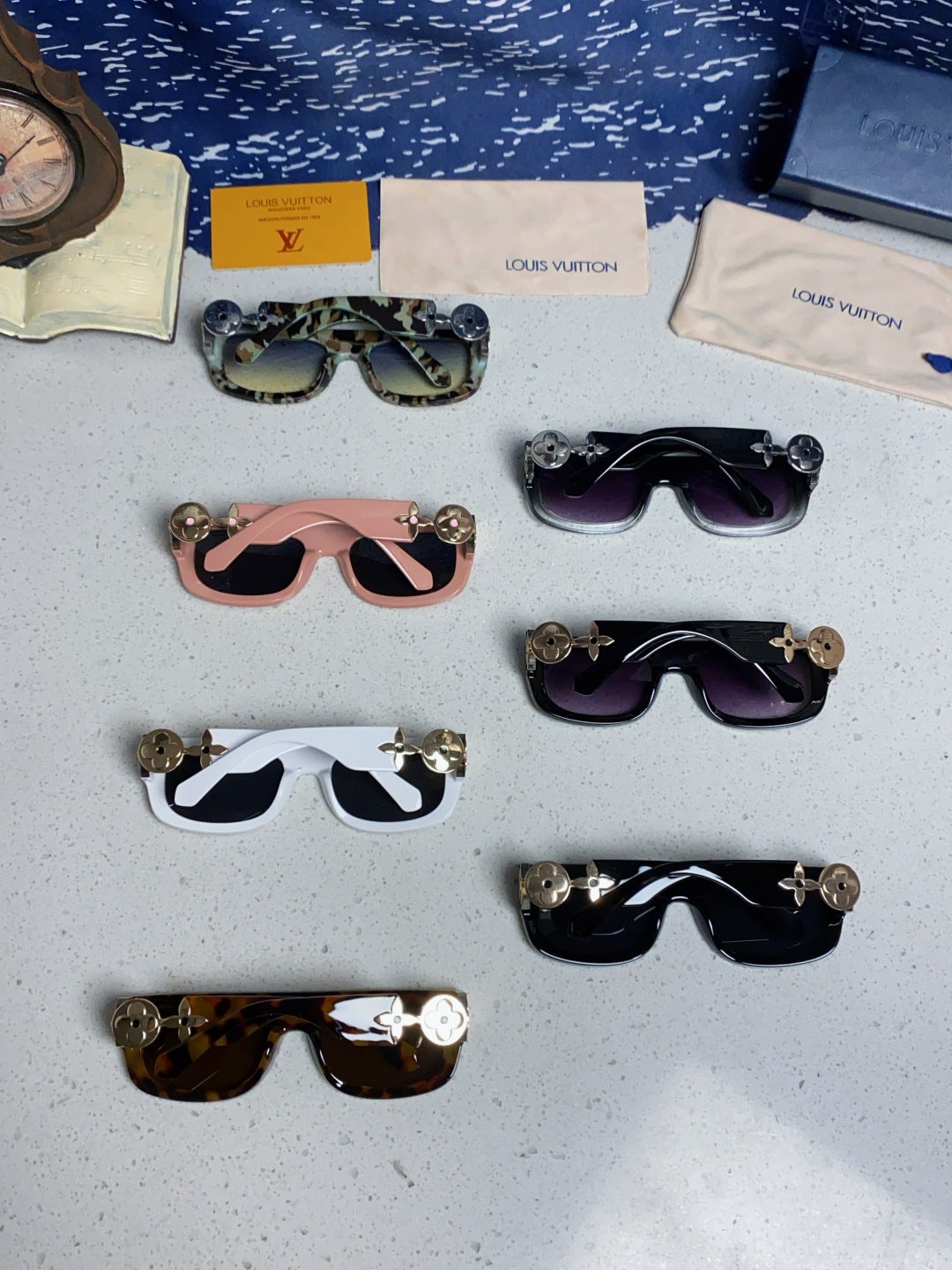 Louis Vuitton Square Brown Lens Sunglasses for Men & Women - 431116 - detail image 10