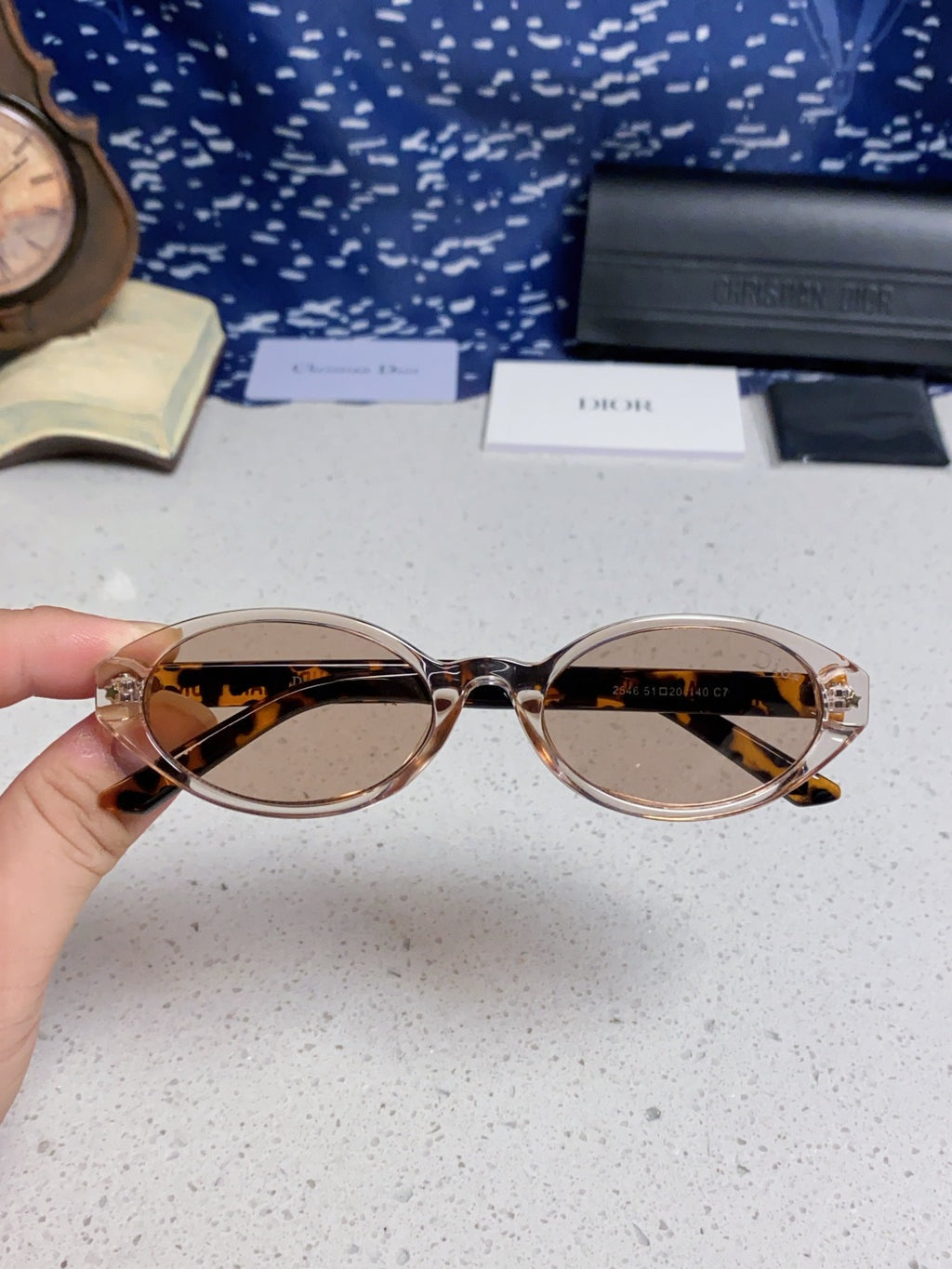 Dior Cat-Eye Silver Lens Sunglasses for Women - 415539 - detail image 4