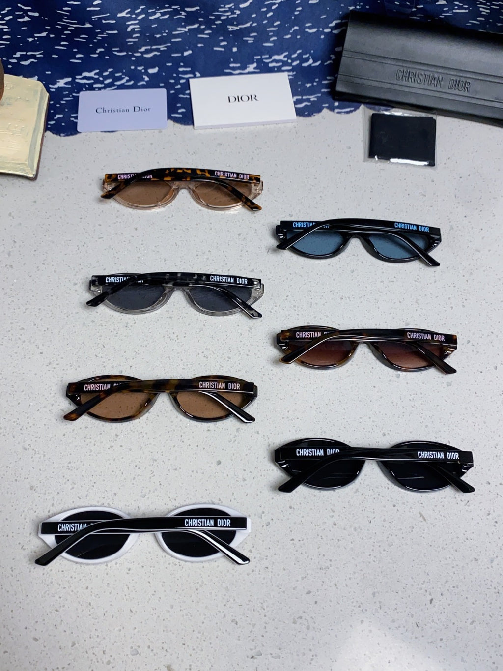 Dior Cat-Eye Black Lens Sunglasses for Women - detail image 12