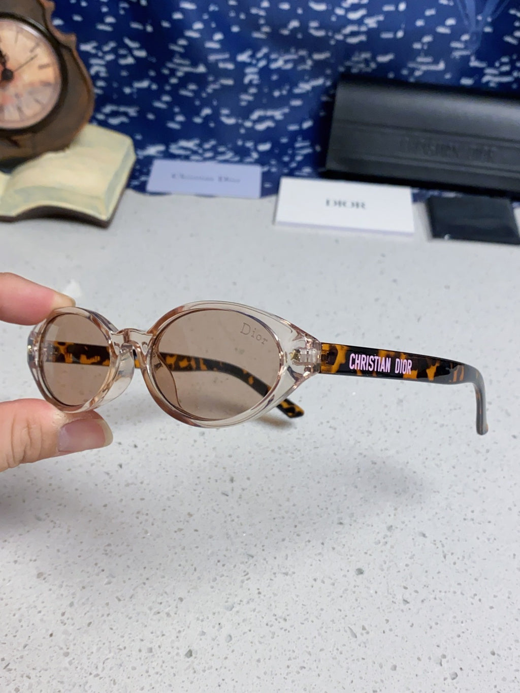 Dior Cat-Eye Silver Lens Sunglasses for Women - 867117 - detail image 6