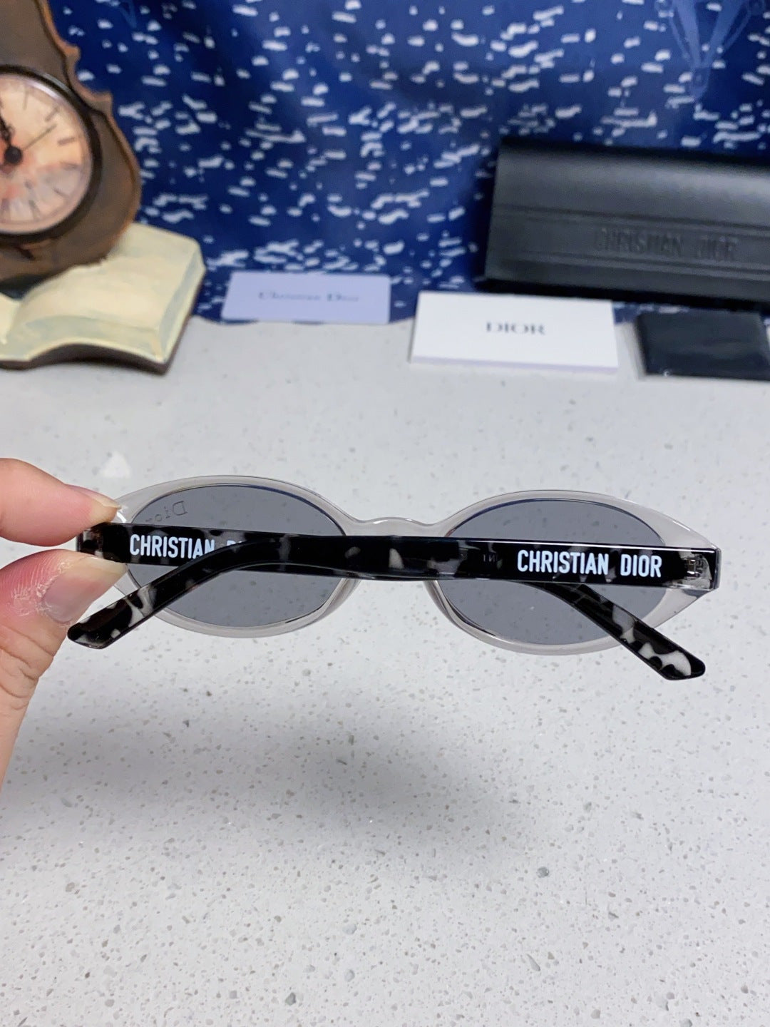 Dior Cat-Eye Silver Lens Sunglasses for Women - 431727 - detail image 5
