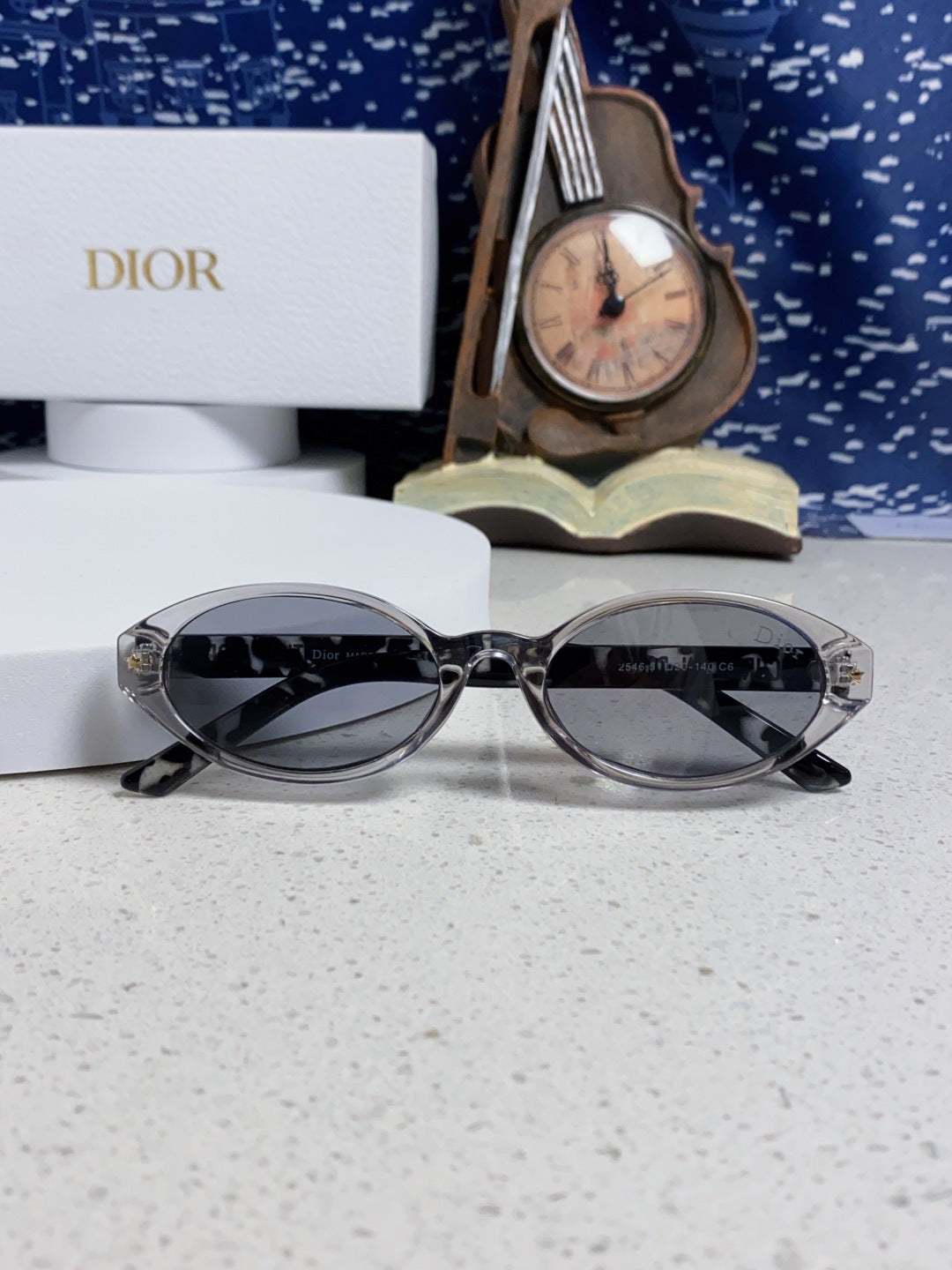 Dior Cat-Eye Silver Lens Sunglasses for Women - 415540 - detail image 9