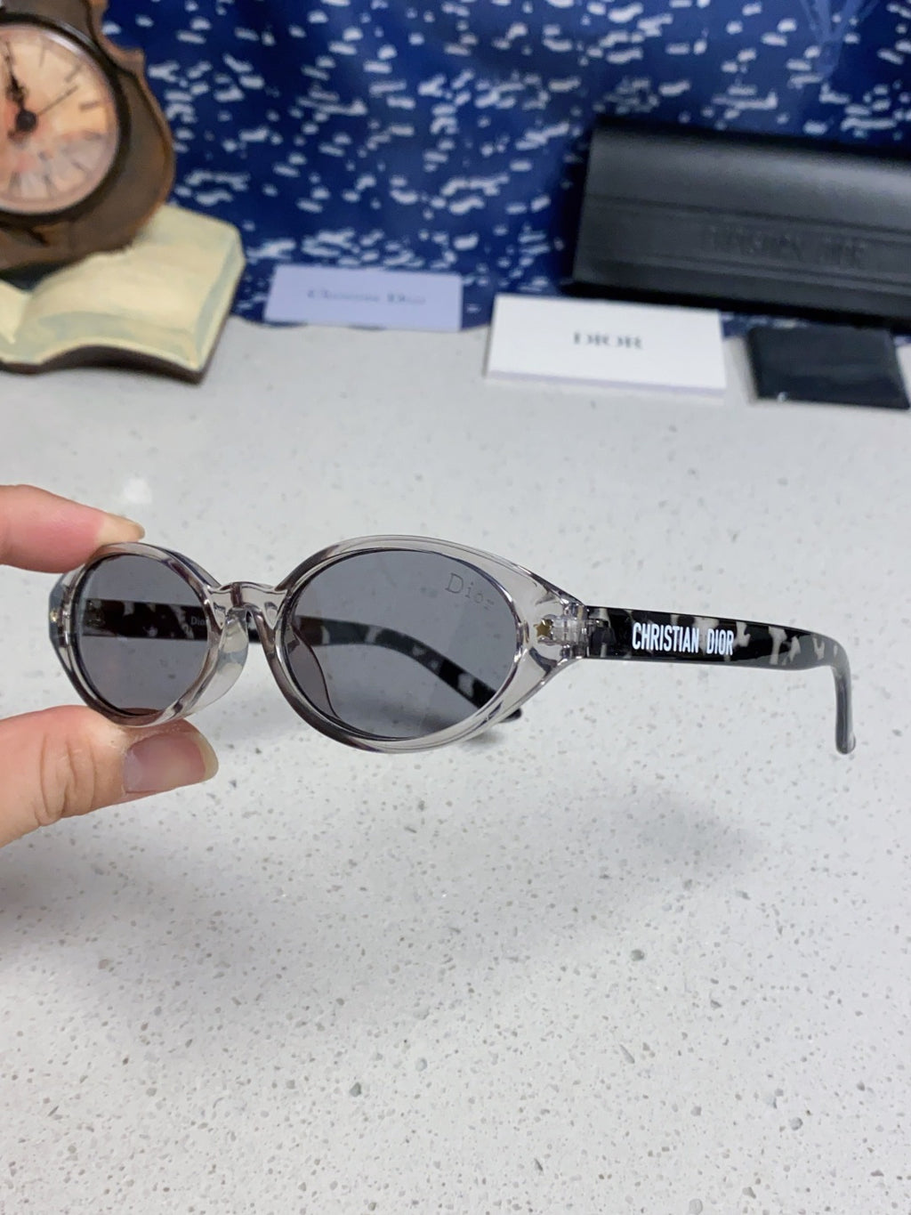 Dior Cat-Eye Silver Lens Sunglasses for Women - 867118 - detail image 6