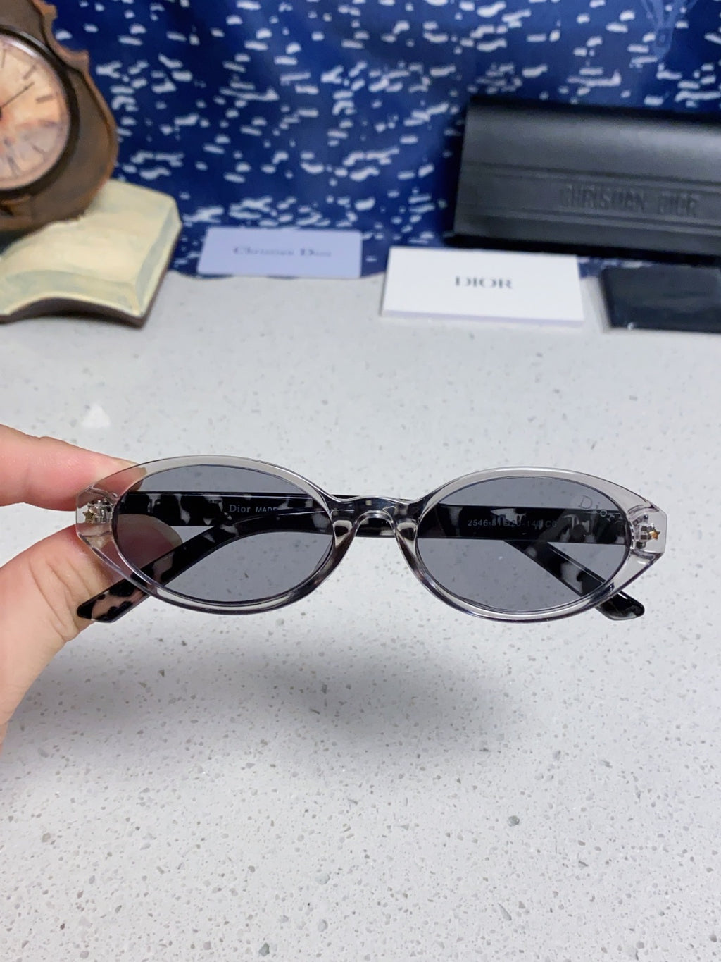 Dior Cat-Eye Silver Lens Sunglasses for Women - 867118 - detail image 4
