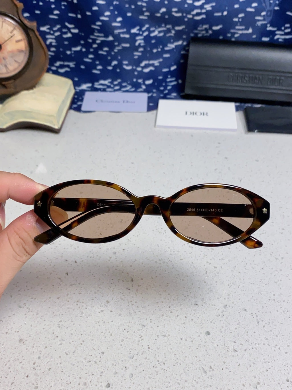 Dior Cat-Eye Black Lens Sunglasses for Women - detail image 5