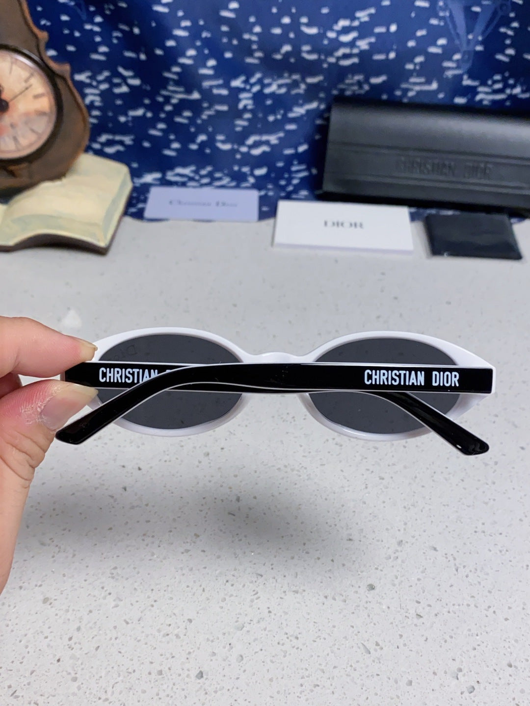 Dior Cat-Eye Silver Lens Sunglasses for Women - 867120 - detail image 5