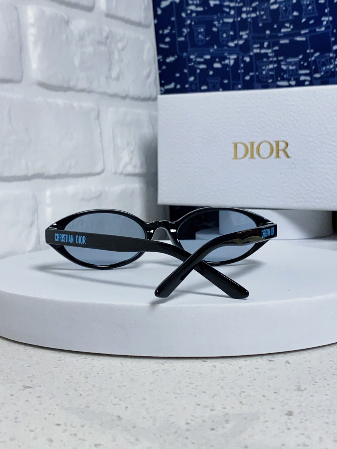 Dior Cat-Eye Blue Lens Sunglasses for Women - detail image 3