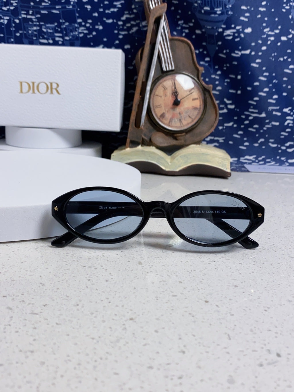 Dior Cat-Eye Blue Lens Sunglasses for Women - detail image 9