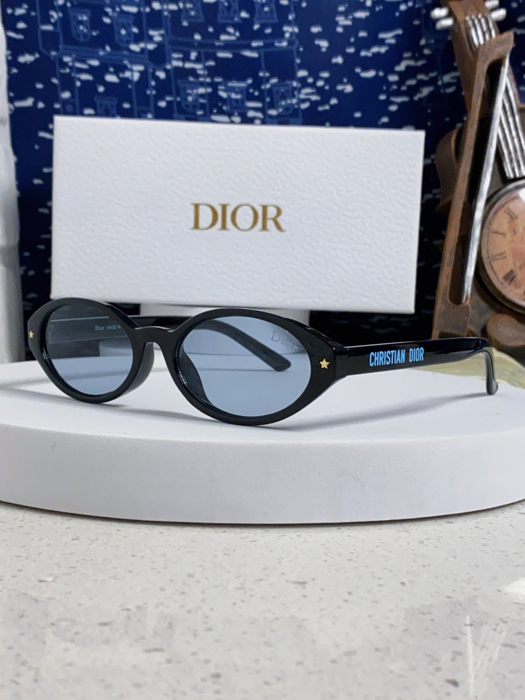 Dior Cat-Eye Blue Lens Sunglasses for Women