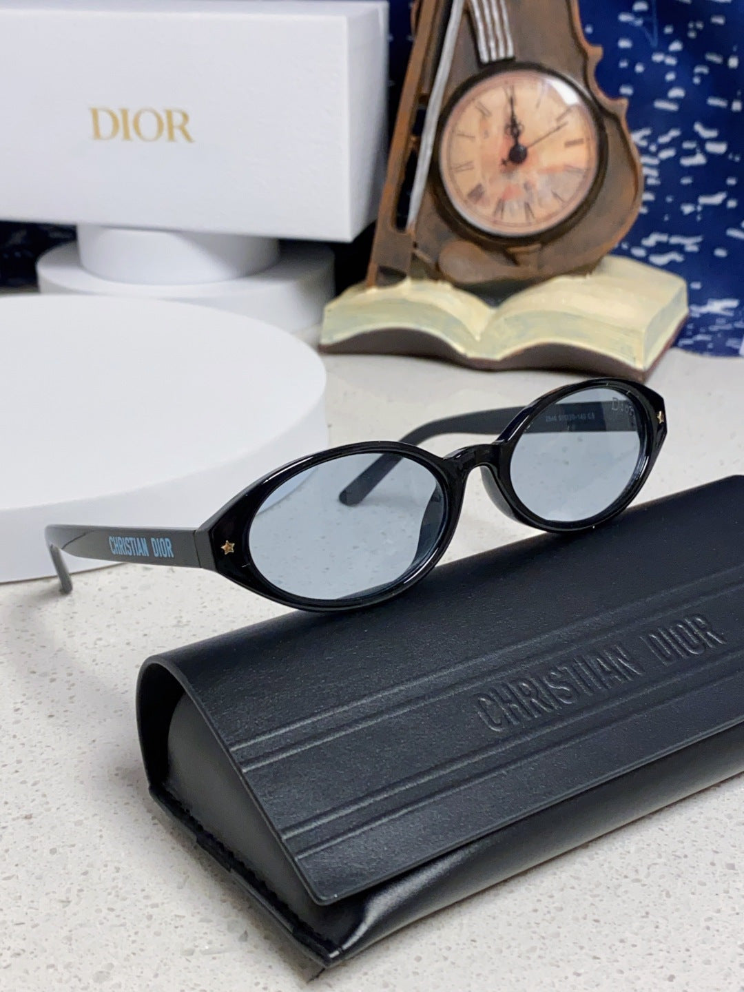 Dior Cat-Eye Blue Lens Sunglasses for Women - 415543 - detail image 10