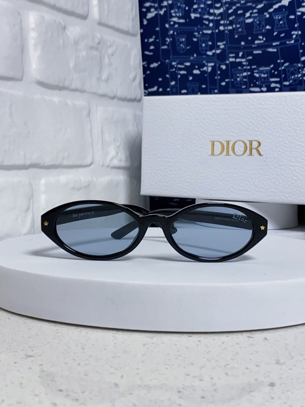 Dior Cat-Eye Blue Lens Sunglasses for Women - 867121 - detail image 2