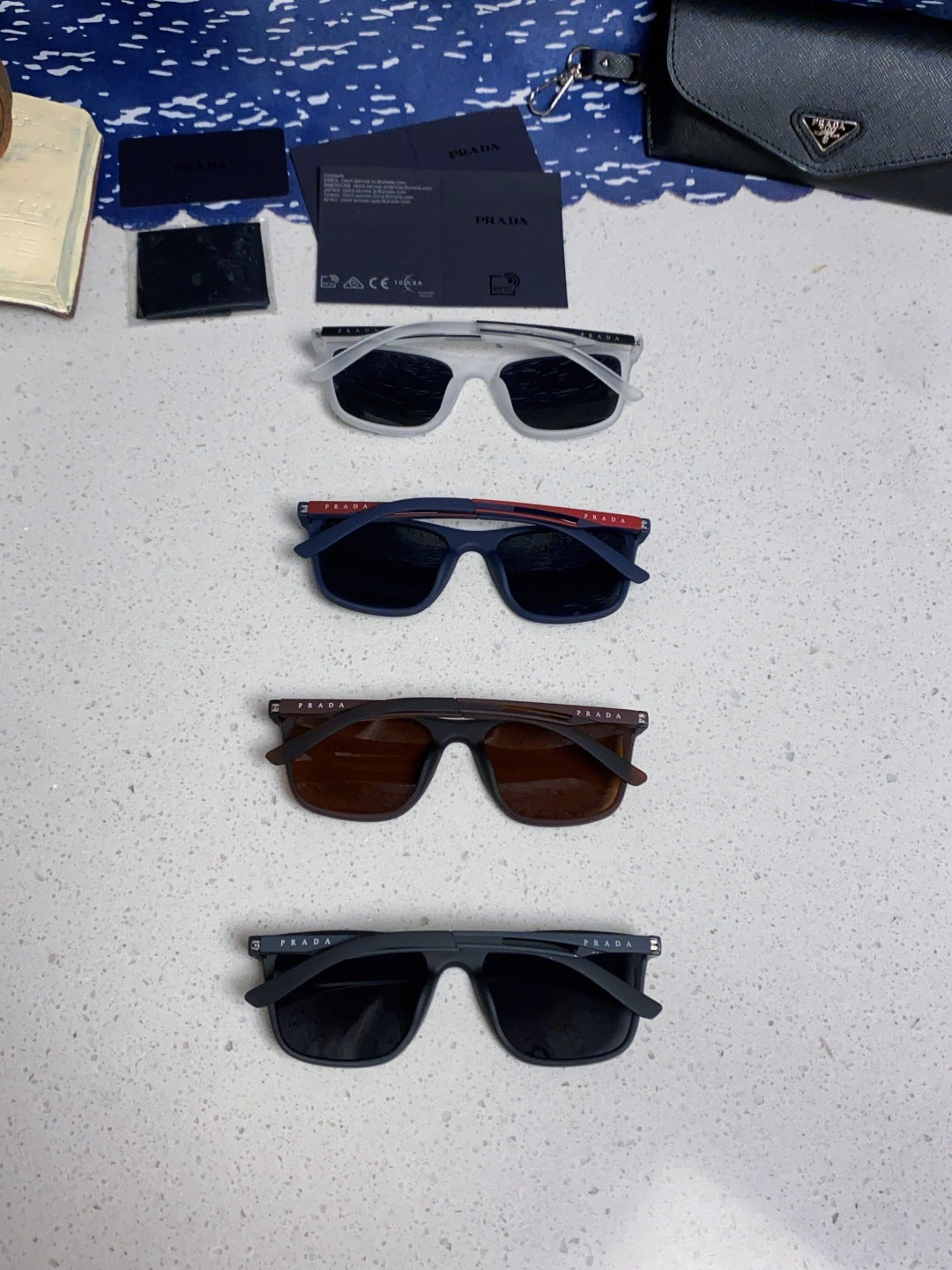 Prada Polarized Fashion Blue Lens Sunglasses for Men & Women - 415678 - detail image 11