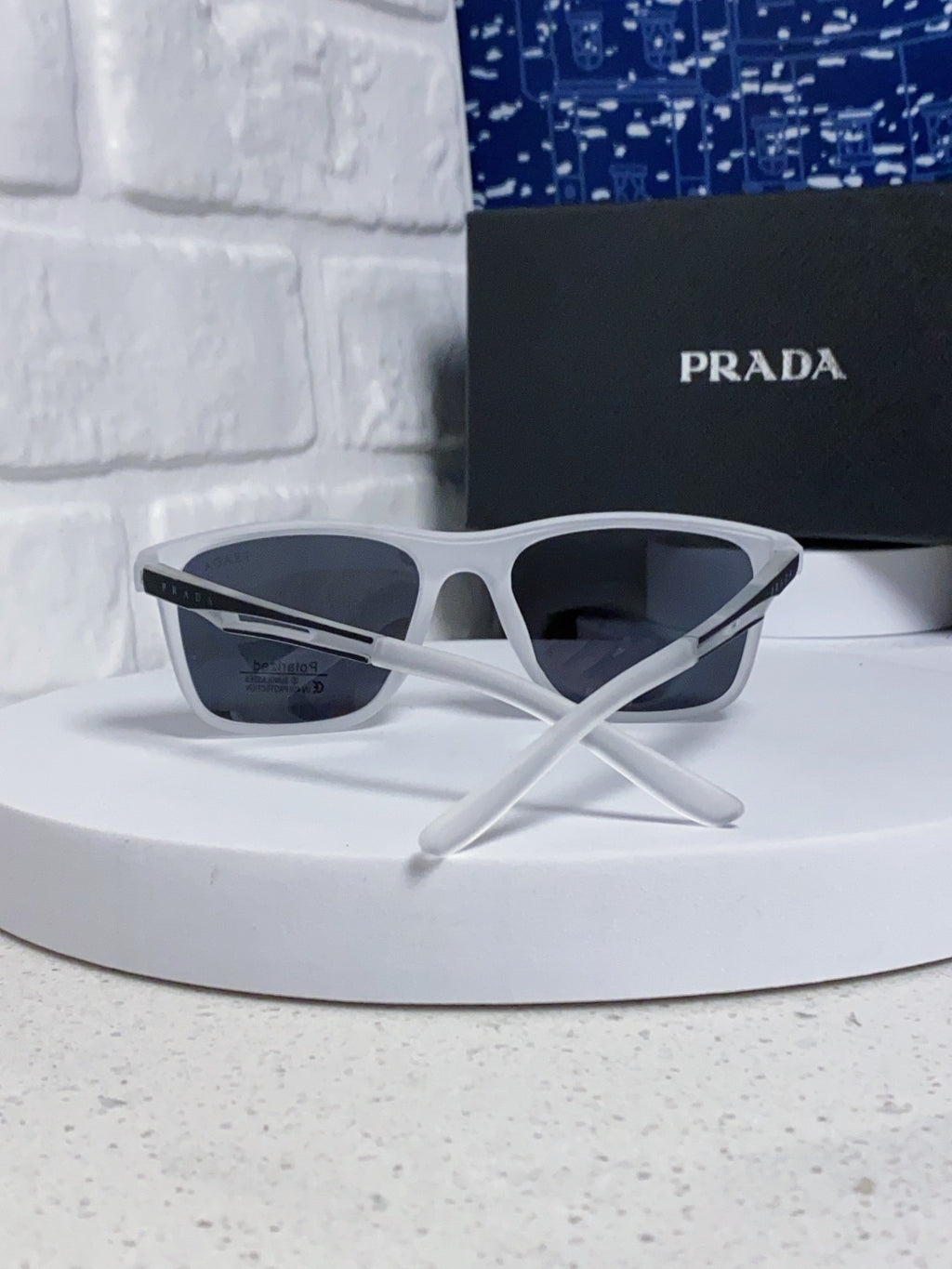 Prada Polarized Fashion Blue Lens Sunglasses for Men & Women - 415678 - detail image 3