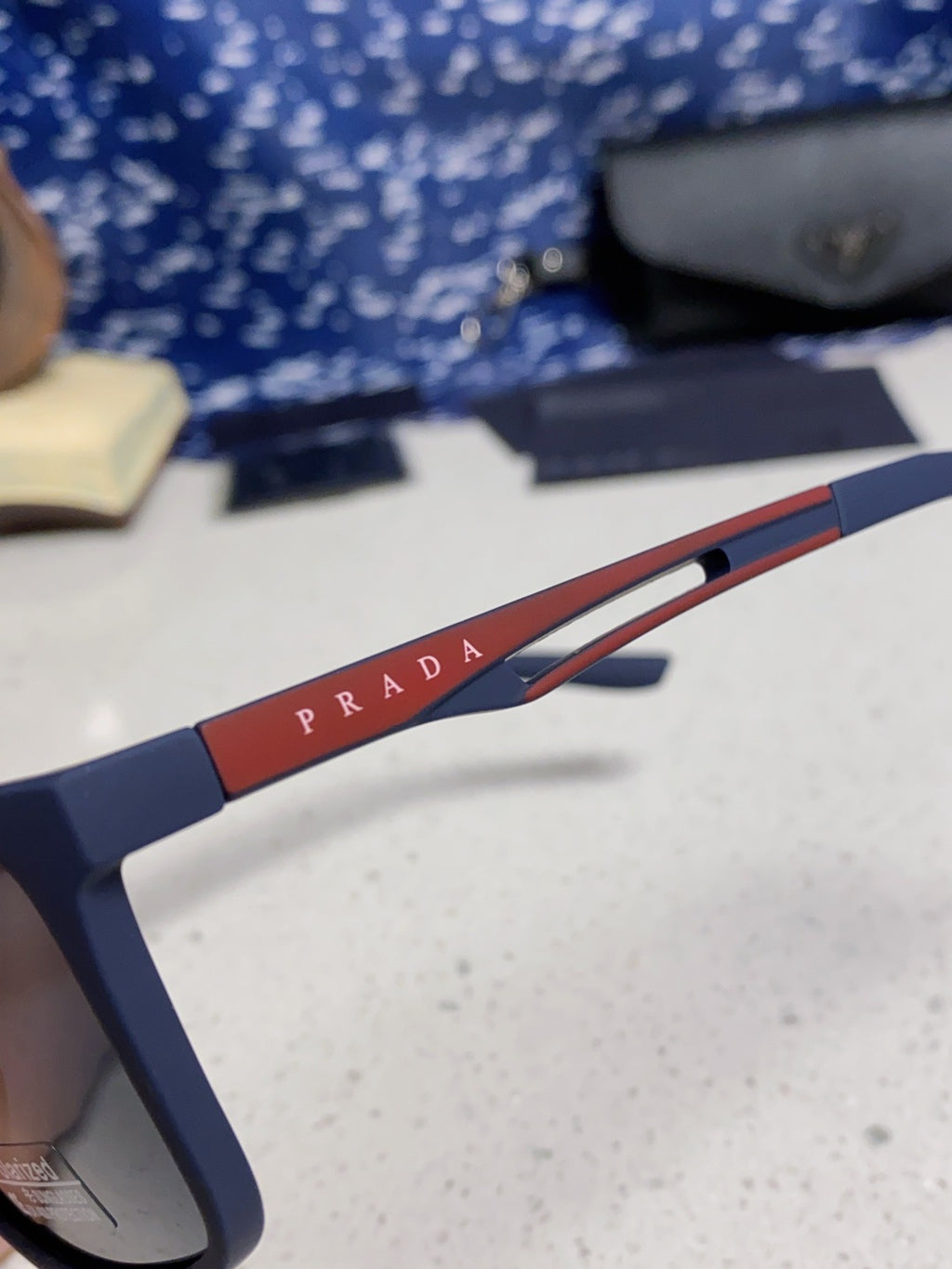 Prada Polarized Fashion Blue Lens Sunglasses for Men & Women - 432113 - detail image 7