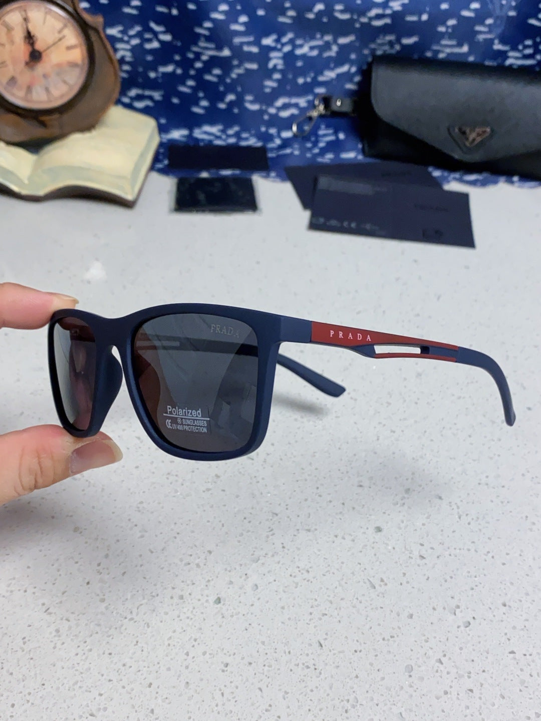 Prada Polarized Fashion Blue Lens Sunglasses for Men & Women - 432113 - detail image 6