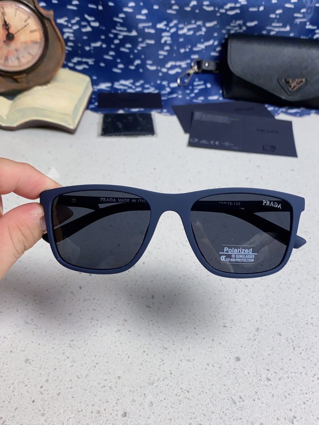 Prada Polarized Fashion Blue Lens Sunglasses for Men & Women - 415679 - detail image 4