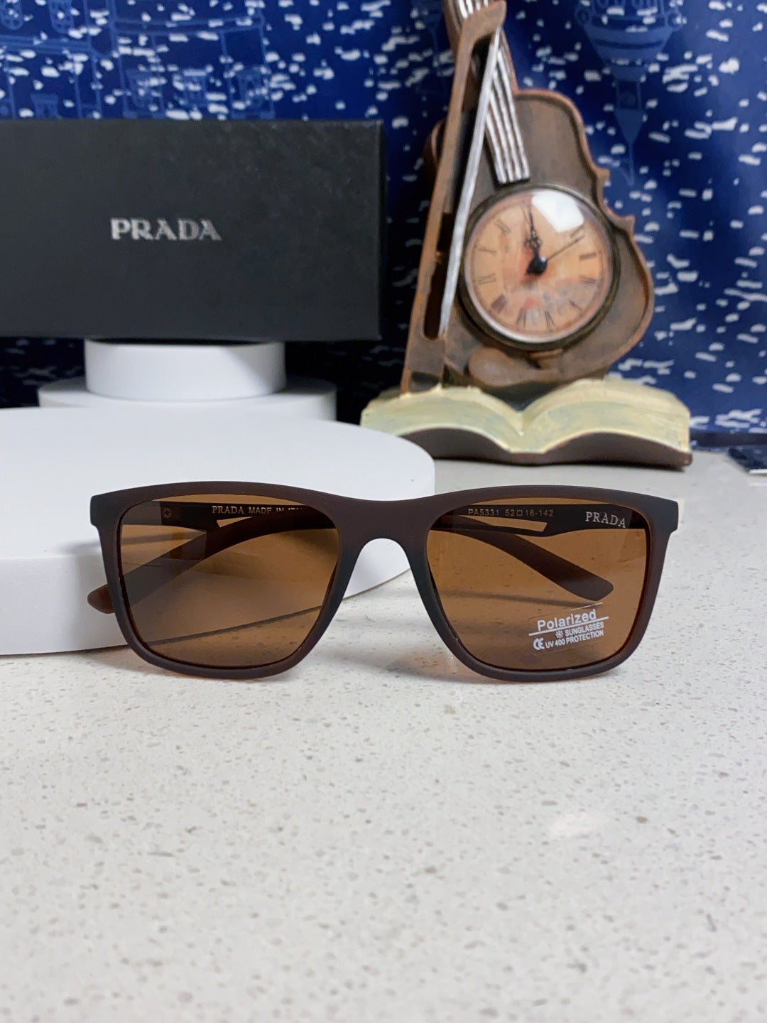 Prada Polarized Fashion Brown Lens Sunglasses for Men & Women - 415680 - detail image 9