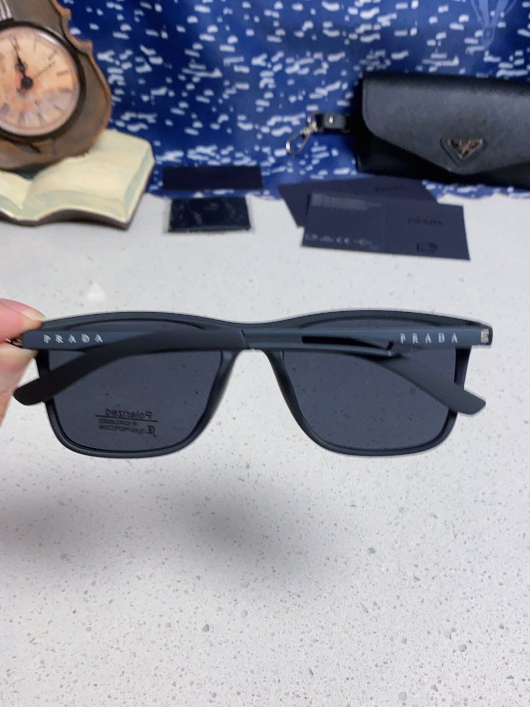 Prada Polarized Fashion Blue Lens Sunglasses for Men & Women - 432115 - detail image 4