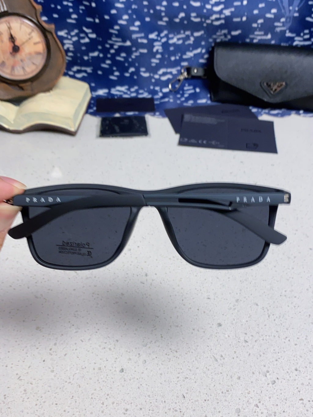 Prada Polarized Fashion Blue Lens Sunglasses for Men & Women - 415681 - detail image 4