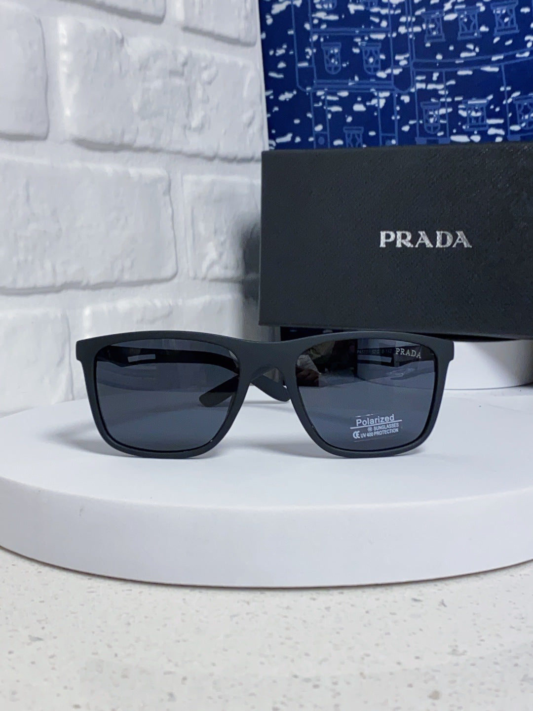 Prada Polarized Fashion Blue Lens Sunglasses for Men & Women - 432115