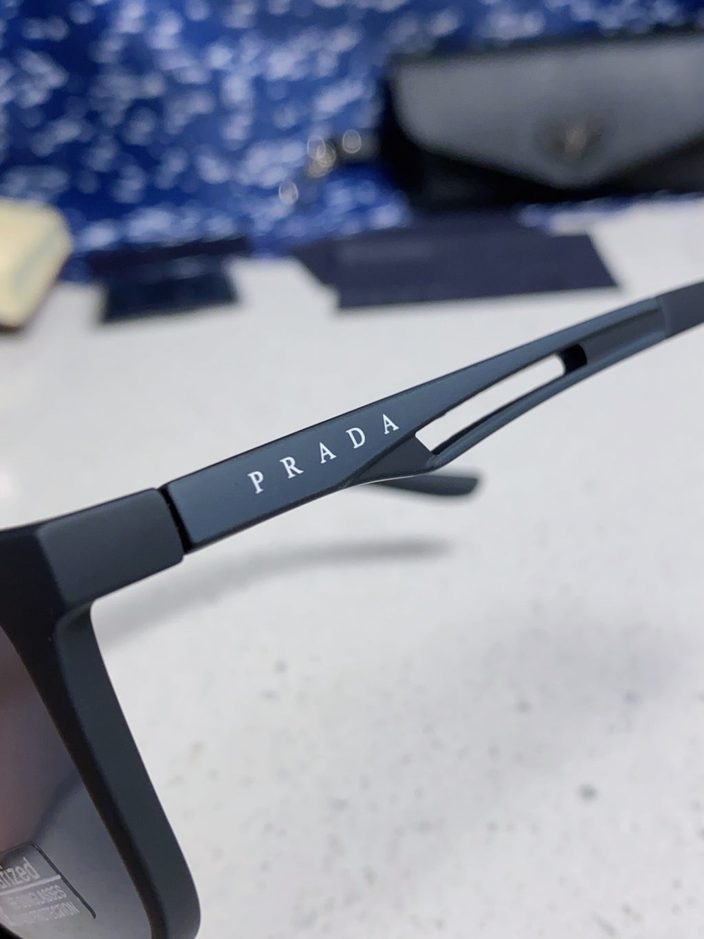 Prada Polarized Fashion Blue Lens Sunglasses for Men & Women - 432115 - detail image 6