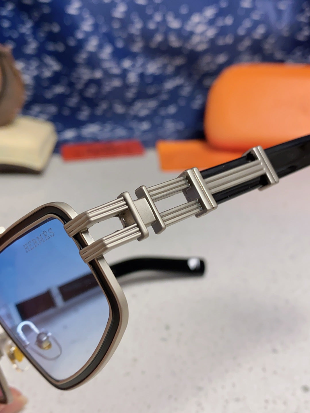 Hermès Fashion Blue Lens Sunglasses for Men & Women - 416527 - detail image 6