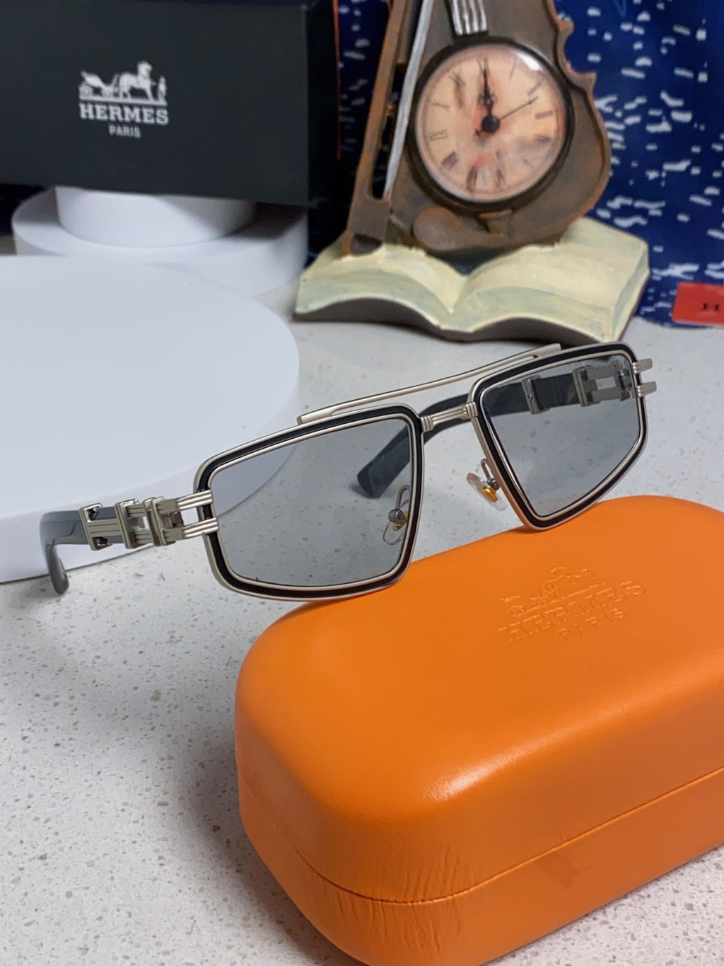 Hermès Fashion Silver Lens Sunglasses for Men & Women - 416526 - detail image 9